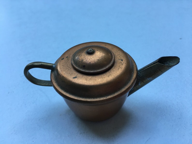 Red Splattered Dollhouse Miniature Teapot