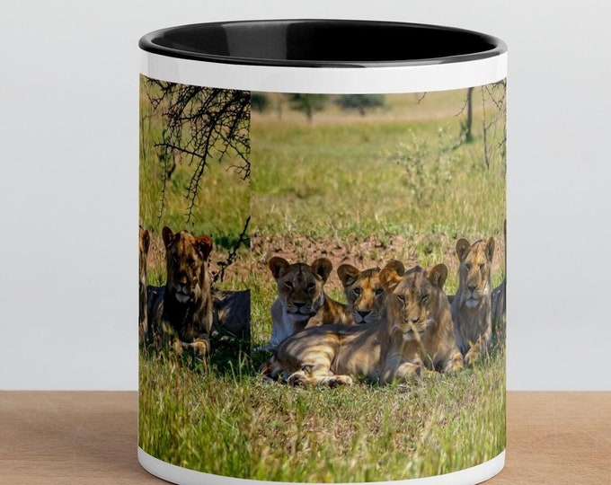 Lion Mug with Colour Inside