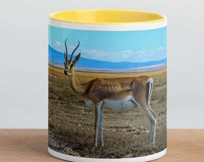 Springbok Image Coffee Mug with Coloured Inside