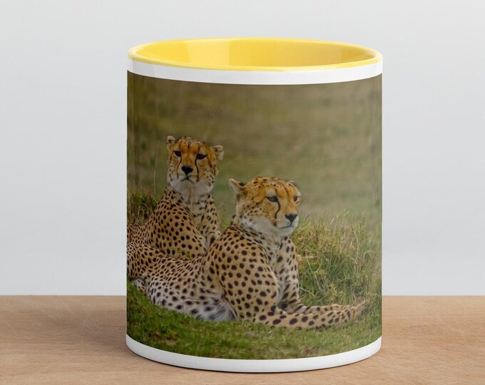 Cheetah Mug with Colour Inside