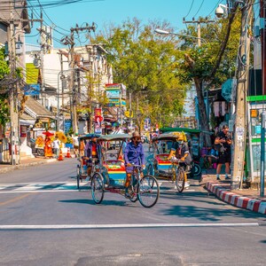Colourful Street Scene Hua Hin Thailand Photo Download