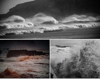 Raging Seas Photography: Black and White Seascape Prints (Digital Download)