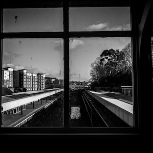 Vintage Railway Photo: Exeter Devon Train Art (Digital Download)