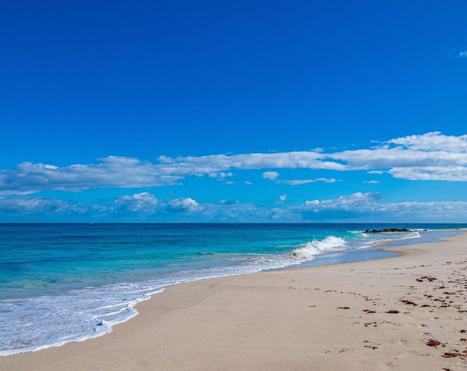 Deserted White Sand Indian Ocean Beach Photo Download – Azure Sea, Western Australia – Tropical Wall Art & Traveller Gift