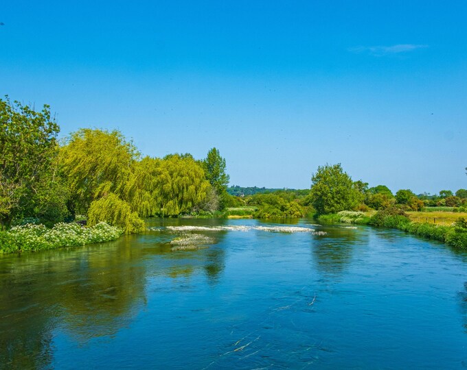 River Avon Landscape Photo - Breamore Mill Summer Download