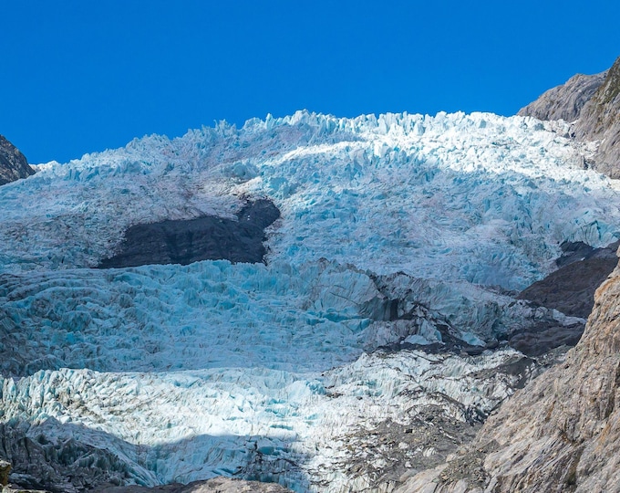 Franz Josef Glacier Photo: New Zealand Ice Landscape Art (Digital Download)