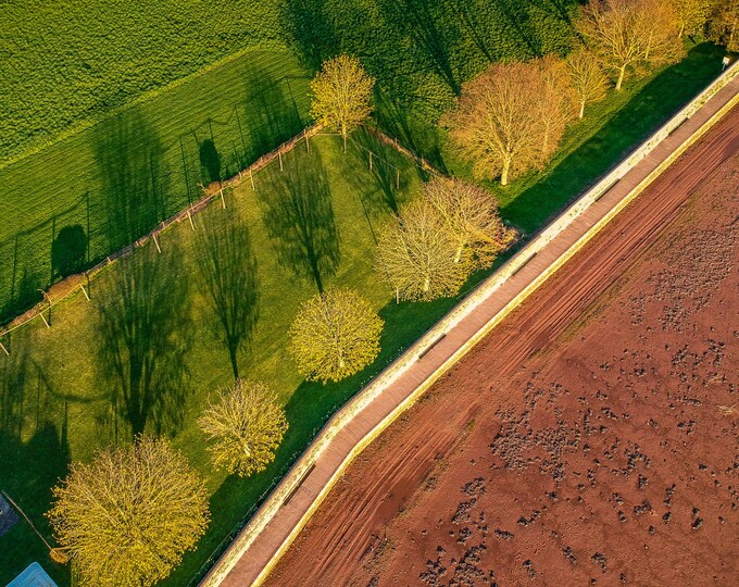 Overhead Drone Instant Download Photo Goat Walk Exe Estuary Topsham Devon, Estuary Wall Art Decor, Nautical Lover Gift England