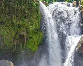 Spectacular Bali Waterfall Photo Download, Travel Art Gift, Wall Decor for Travel Lovers, Stunning Tropical Gift Pint for Travel Lover