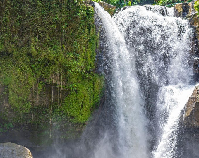 Spectacular Bali Waterfall Photo Download, Travel Art Gift, Wall Decor for Travel Lovers