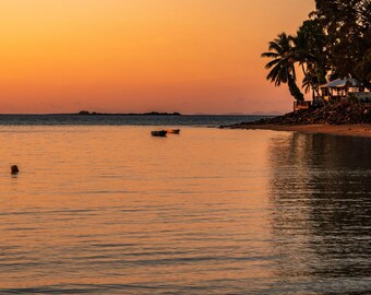 Queensland Sunset Photo: Coastal Australia Wall Art (Instant Download)