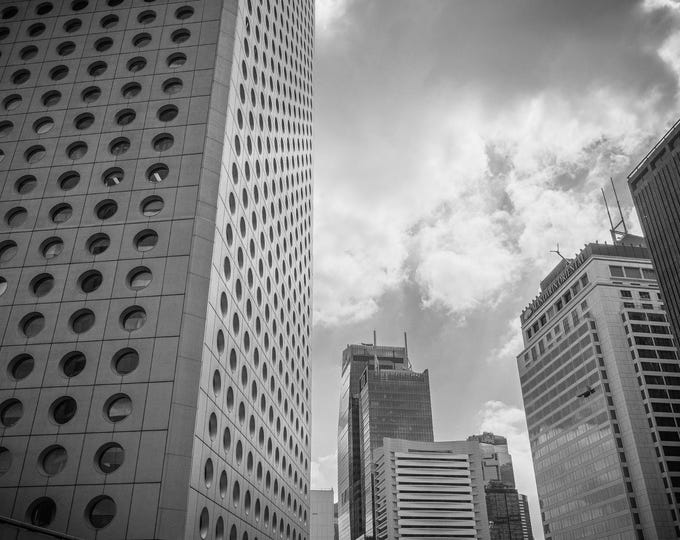 Hong Kong Skyscrapers Photo - Spectacular Cityscape Print - Instant Download Gift