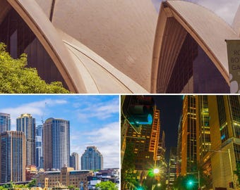 Sydney Australia Photo Collage: City & Harbour Views (Digital Download)