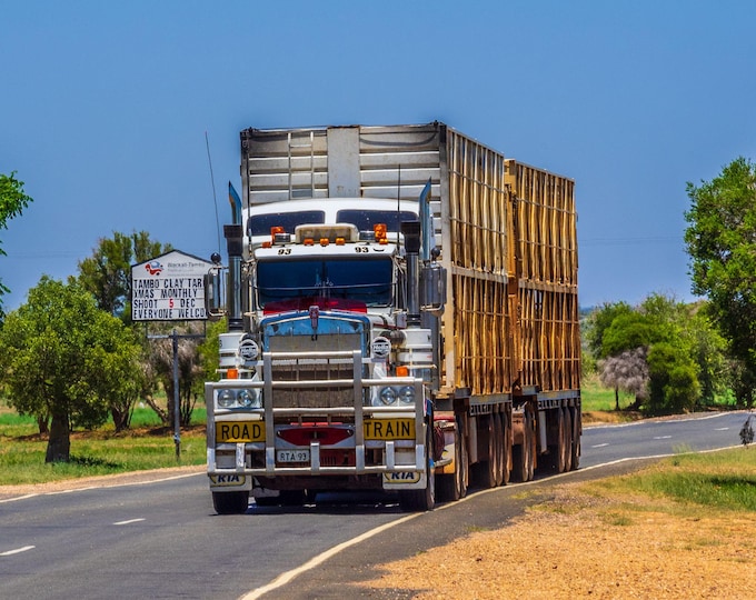 Aussie Road Train Outback Queensland, Tambo - Australia Photo | Instant Digital Download, Art Print for him- Australia Decor- Travelers Gift