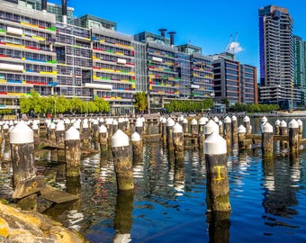 Melbourne Yarra River Architecture Photo: Cityscape Fine Art Print (Digital Download)