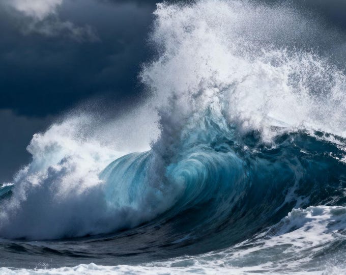 Sidmouth Storm Wave Photo Download