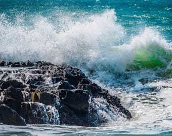 Tropical Waves QLD Coast Photo: Travel Art Print (Digital Download)