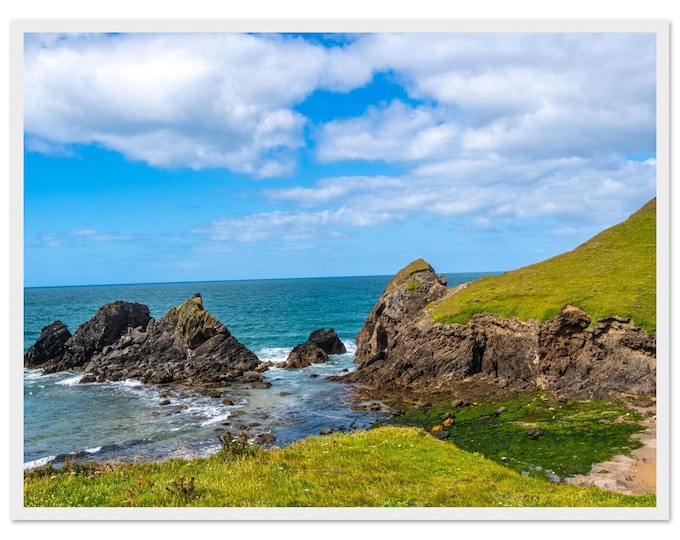 Cornwall Coastal Landscape – Framed Coastal Wall Art