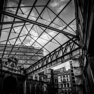 Black and White London Photography Fine Art Architectural Print Urban Cityscape Modern Abstract Wall Decor Digital Download Printable London
