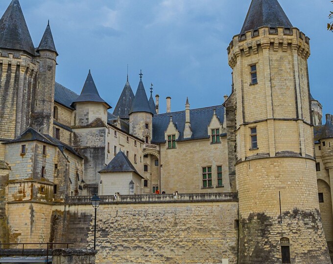 Ancient castle photo Saumur France - Summer image download