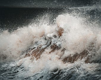Dramatic Sea Storm – England Coastal Waves Photo Download