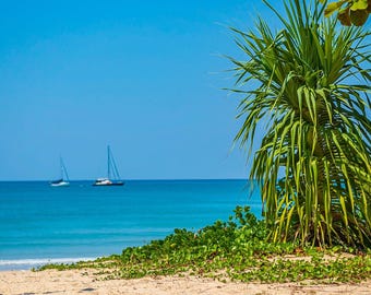 Stunning Bali Azure Seascape Photo Download, Tropical Beach Fine Art, Travel Gift for Asian Travel Sea Lovers, High Res Wall Art