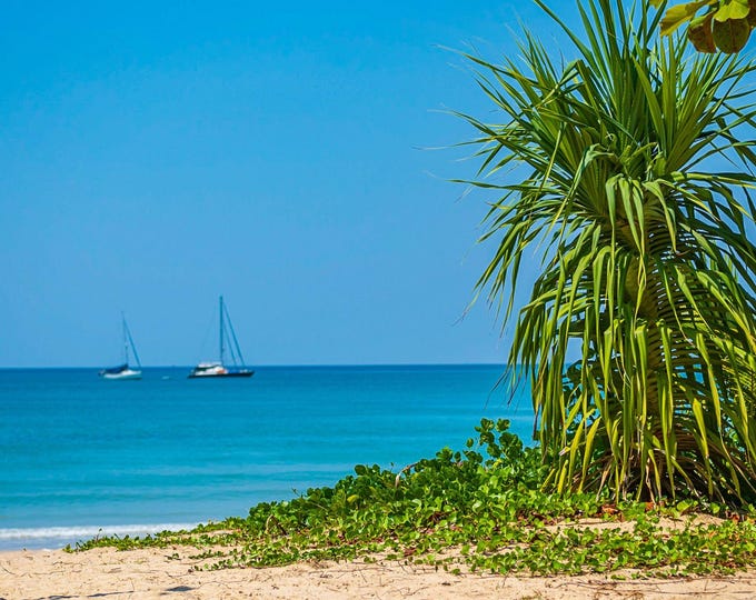 Bali Azure Seascape Photo Download, Tropical Beach Fine Art, Travel Gift for Sea Lovers