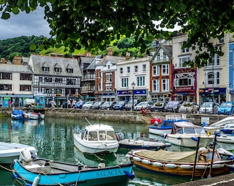 Dartmouth Harbour Photo: Devon Summer Scene, Nautical Decor (Digital Download)