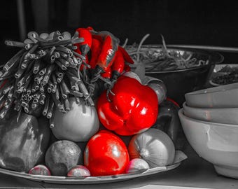 Vegetable Photo Selective Colours Red Saigon Download