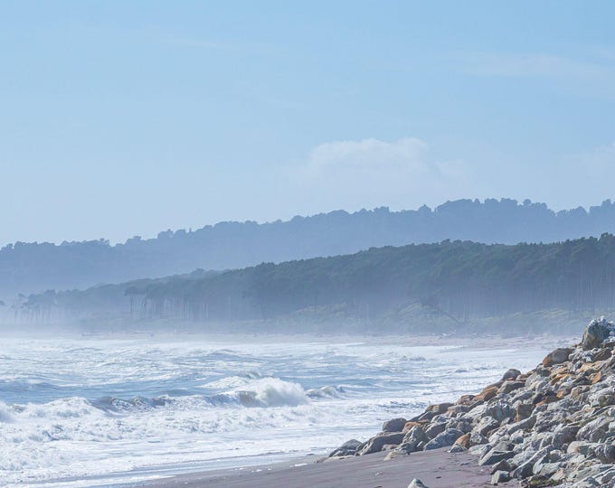 Deserted Beach Photo Download – Wild New Zealand Coastline Art | Instant Download Nature Print, Seascape Wall Decor, Travel Gift,