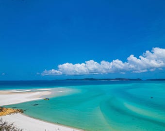 Australia Beach Photo: Whitsundays Coral Sea Fine Art Print (Digital Download)