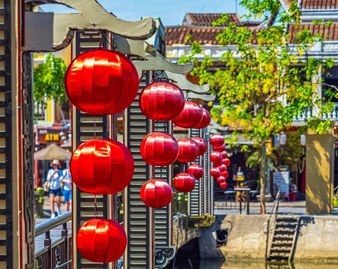 Ancient Bridge Hoi An Photo Download, Vietnam Travel Gift, High Res Asian Boho Wall Art – Instant Fine Art Print