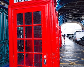 London Phone Booth Photo: Smithfield Market Wall Art (Digital Download)