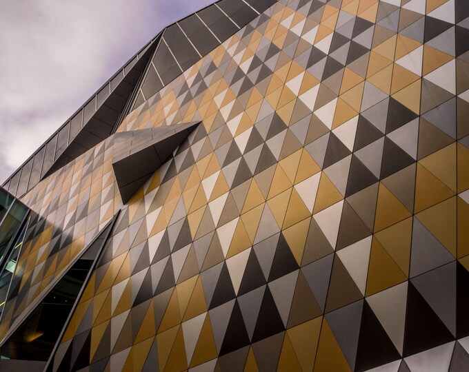 City Center Melbourne abstract Architecture - Brown, Orange, Beige, yellow Tones | Instant Digital Download,- Australia City View