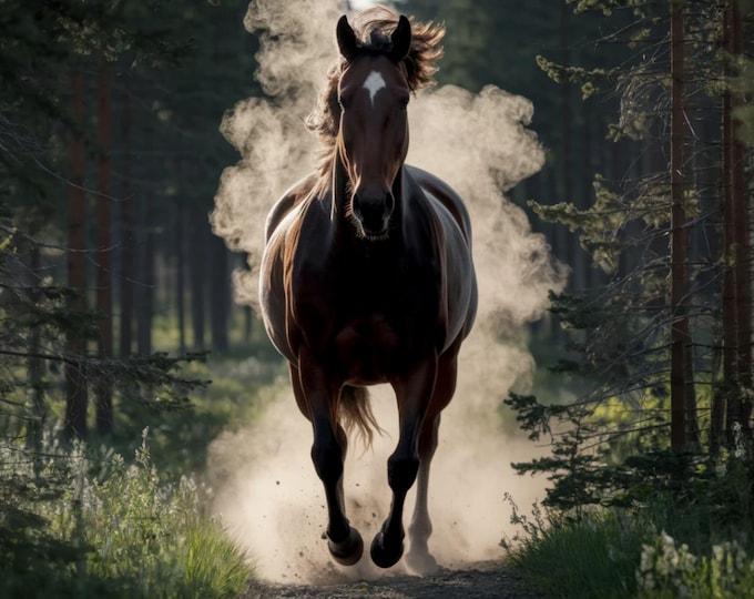 Wild Galloping Horses Photo Set: New Forest England (Digital Download)