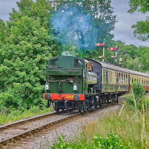 Vintage Steam Train Photo: Devon Railway Art Print (Digital Download)