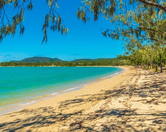 Paradise Tropical Beach - Queensland Australia Photo | Instant Digital Download