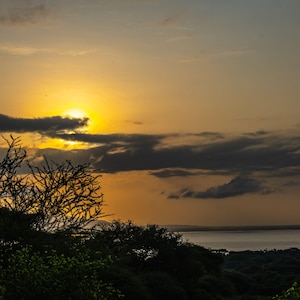 Photo instant download of Golden Sunset Over Serengeti Lake - East Africa Tanzania Photography - African Decor stunning high res fine art