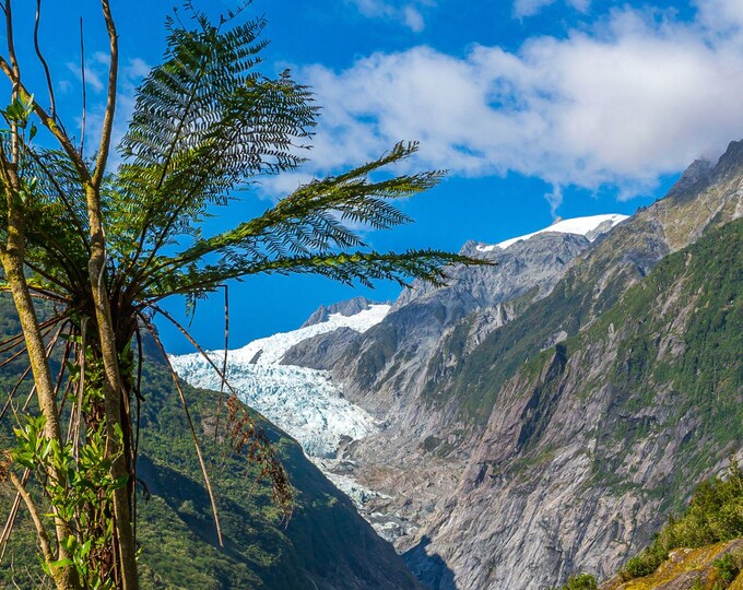 Photo Download Franz Joseph Glacier - New Zealand South Island Landscape gift Travel Lovers Gift, NZ wall art Decor Gift for Him high res,