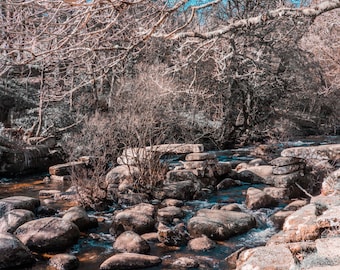 Dartmoor River Photo: Devon Winter Landscape (Digital Download)