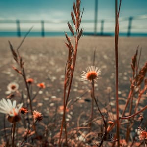 Devon Coast Wildflower Print: Coastal Meadow Photography (Digital Download)