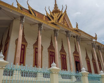 Photo Download,Spectacular Buddhist Temple Cambodia Travel Gift, Asia Wall Art Temple , High res decor gift for traveller