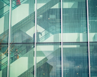 photo Download  Architecture glass, abstract city shopping center, Glass Art City Decor fine art High Res, Building Design Decor Business