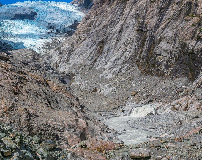 Franz Josef Glacier Photo Download, NZ South Island Travel Gift, Fine Art Wall Decor