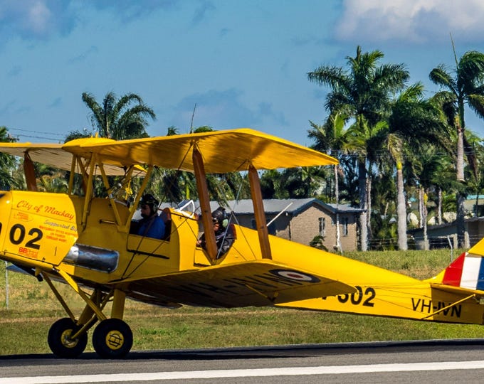 Tiger Moth Vintage Plane Photo Download – Queensland Aviation Art, High Res Wall Decor and Gift for Plane Enthusiasts