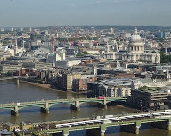 London Skyline from The Shard – St Paul’s, Thames, London Bridge Photo Download