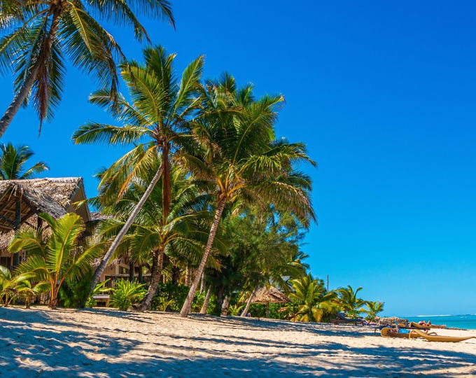 Stunning Tropical Island Beach Photo Download, Rarotonga Cook Islands Wall Art, Travel Gift Decor,thoughtful travel photo gift for her
