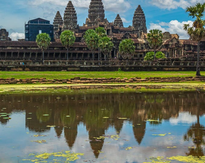 Angkor Wat Ancient Temple Photo Download, Cambodia Travel Gift, Buddhist Asia Wall Art & Home Decor (Siem Reap)