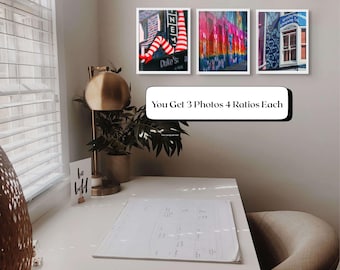 Brighton Urban Art Prints – Surreal Lensbaby Photos – Vibrant Street & Wall Art – Digital Download