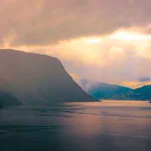 Norway Fjord Sunrise Print | Stunning Landscape Photo Download | Nordic Nature Wall Art | Digital Scenic Sunrise | Instant Printable