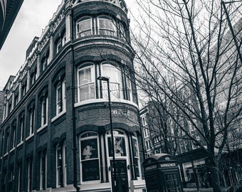 Victorian London Architecture Photo: Curved Building, East End (Digital Download)